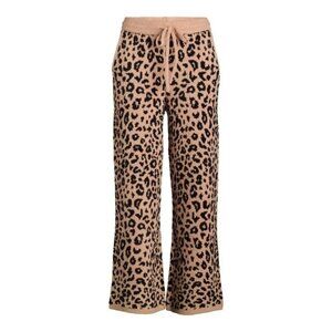 Joyspun Womens Chenille Bottom Pants Pajama Only 1PC Size LARGE, Mocha Splash